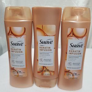 3 Suave Moroccan Oil Infusion Shine Shampoo and Conditioner Brand New